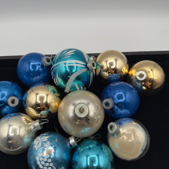 Vintage Mercury Glass Christmas Ornaments Rauch Made in USA - Picture 7 of 15